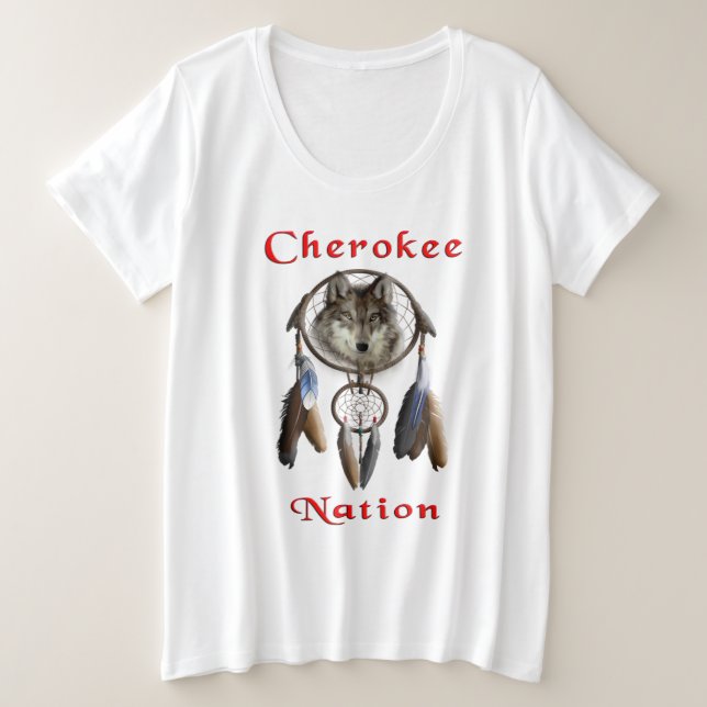 Camiseta Nação Cherokee (Frente do Design)