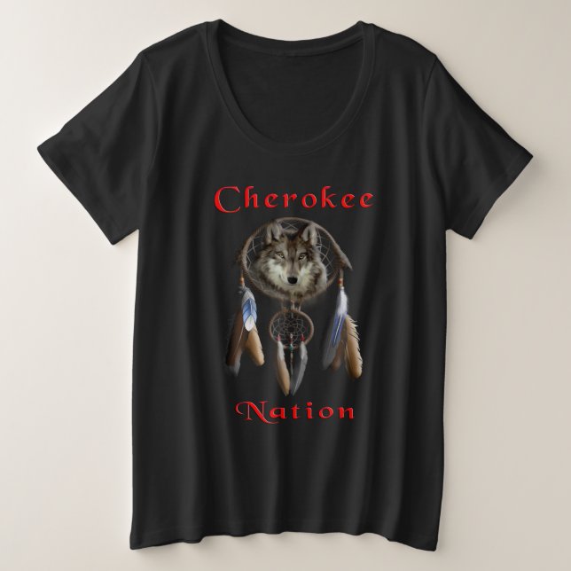 Camiseta Nação Cherokee (Frente do Design)