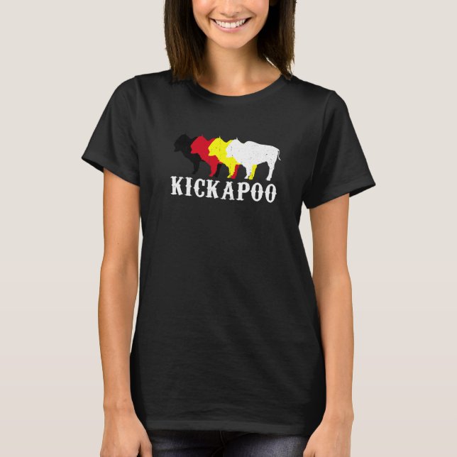 Camiseta Nação da Tribo Kickapoo Indígena Mexicano Índio Me (Frente)