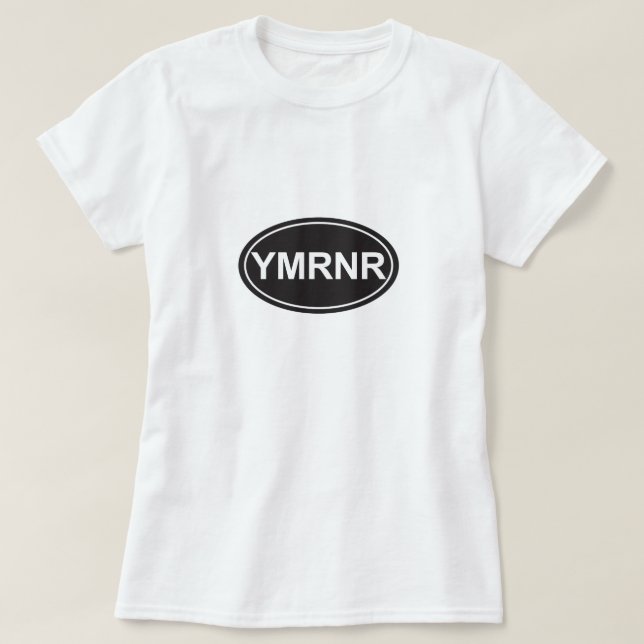 Camiseta Nação de Weimaraner: Estilo do euro de YMRNR (Frente do Design)