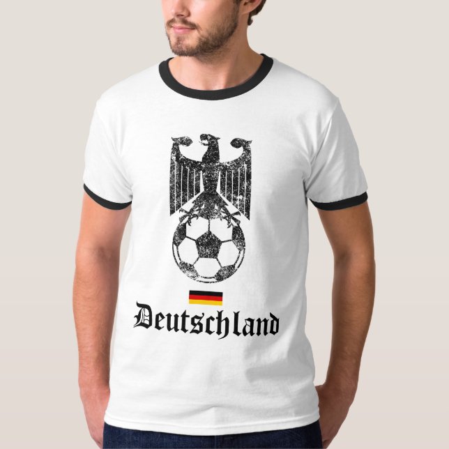 Camiseta Nação do futebol de Alemanha (Frente)
