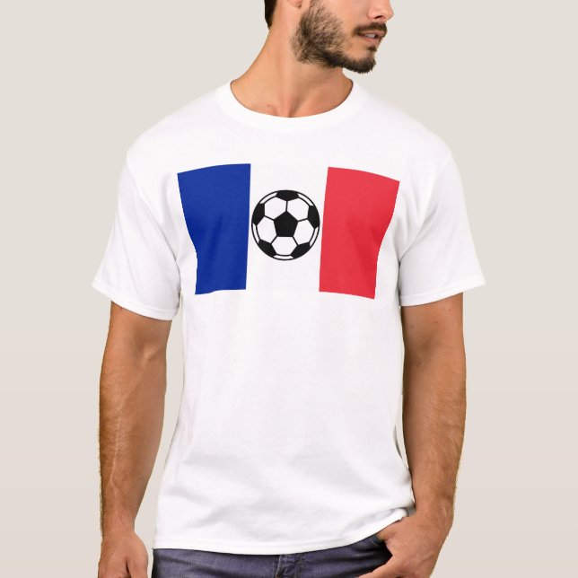 Camiseta Nação do futebol de France (Frente)