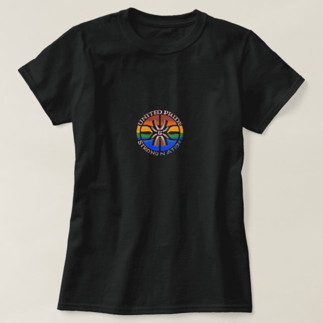 Camiseta Nação Forte do Orgulho Unido (Frente do Design)