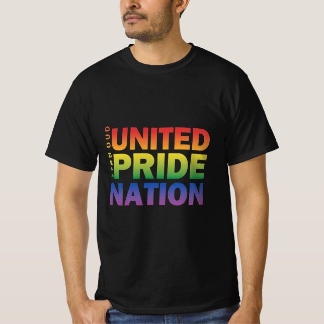 Camiseta Nação Forte do Orgulho Unido (Frente)