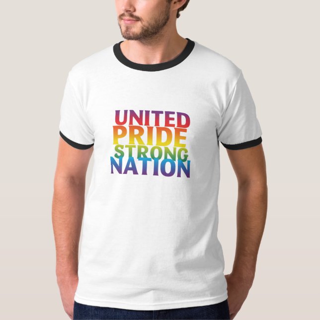 Camiseta Nação Forte do Orgulho Unido (Frente)
