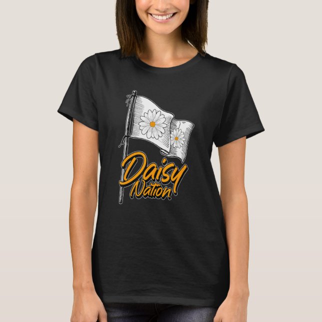 Camiseta Nação Margarida   Jardineiro Botânico Flores Jardi (Frente)