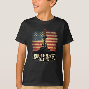 Camiseta Nação Roughneck Oilfield American Worker