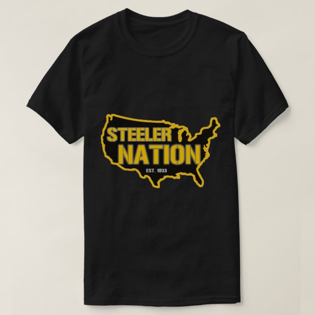 Camiseta Nação Steeler - Est. Vinheta 1933 (Frente do Design)