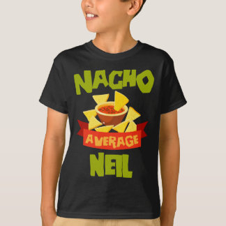 Camiseta Nacho Average Neil Aniversário Engraçado Personali