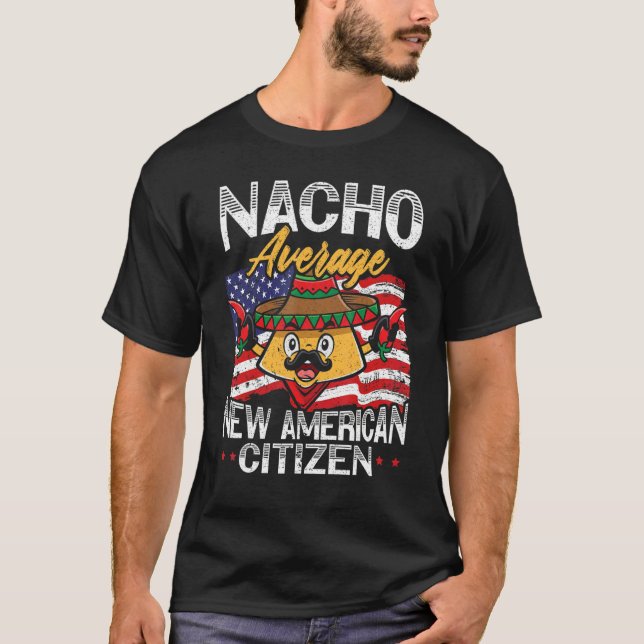 Camiseta Nacho Average New American Citizen USA Constitutio (Frente)