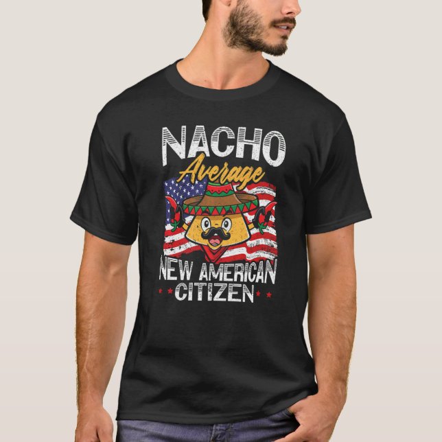 Camiseta Nacho Average New American Citizen USA Constitutio (Frente)
