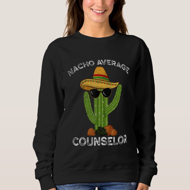Camiseta Nacho Average School Counselor Funny Mexican Cactu (Frente)
