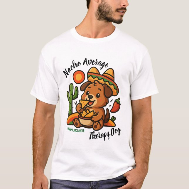 Camiseta Nacho Average Therapy Dog (Frente)