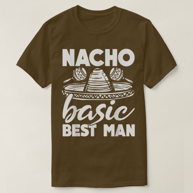 Camiseta Nacho Basic Best Man Weding Funny Bachelor Party (Frente do Design)