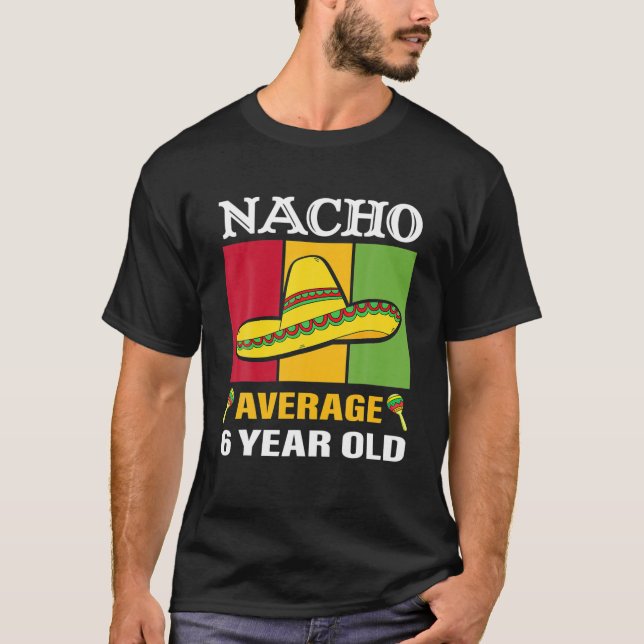 Camiseta Nacho Média 6 Anos Depende Cinco De Mayo 6 B (Frente)