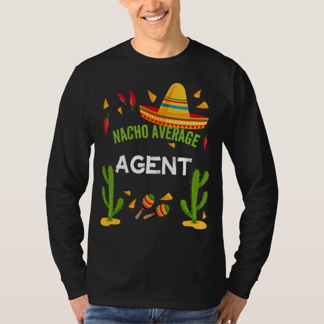 Camiseta Nacho Média Agente Cinco De Mayo (Frente)