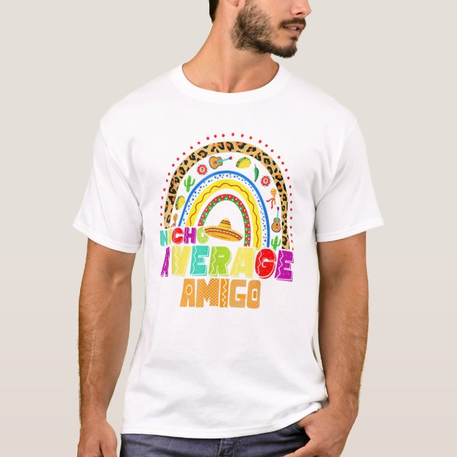 Camiseta Nacho Média Amigo Cute Cinco (Frente)