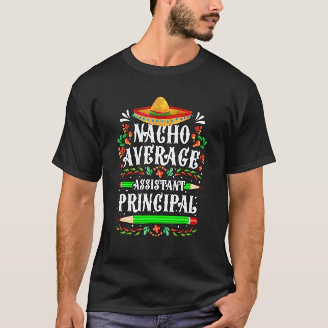 Camiseta Nacho Média Assistente Principal Cinco De Mayo (Frente)