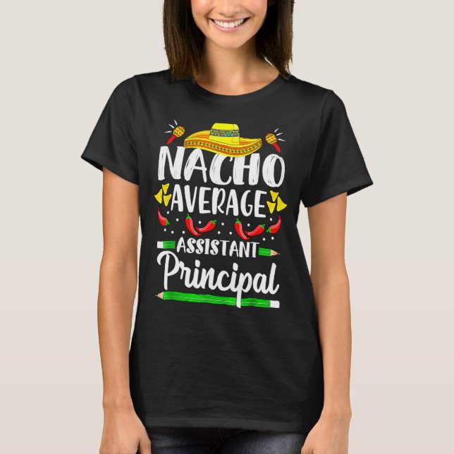 Camiseta Nacho Média Assistente Principal Cinco De Mayo Te (Frente)