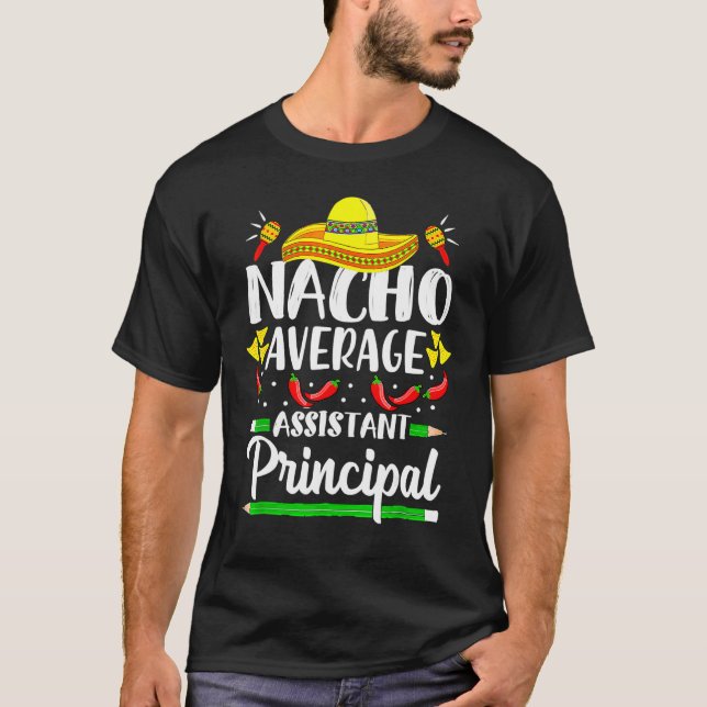 Camiseta Nacho Média Assistente Principal Cinco De Mayo Te (Frente)