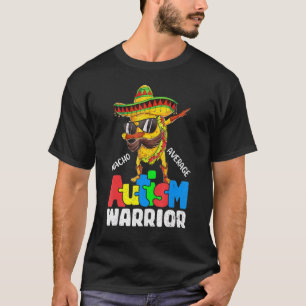 Camiseta Nacho Média Autism Guerreiro Dabbing Tacos