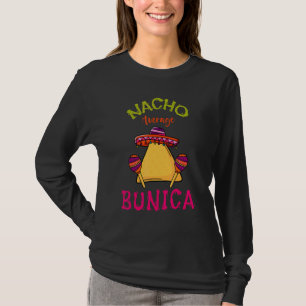 Camiseta Nacho Média Bunica Mexicana Cinco De Mayo Avó