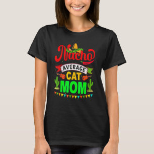 Camiseta Nacho Média Cat Mãe Correspondente Família Cinco D