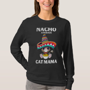 Camiseta Nacho Média Cat Mama Mexicana Cat Cinco De Mayo
