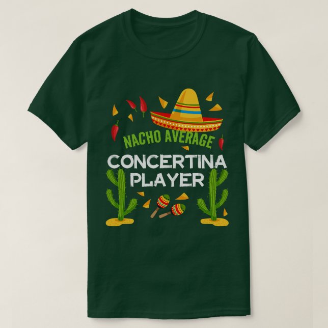 Camiseta Nacho Média Concertina Cinco De Mayo Sexta (Frente do Design)