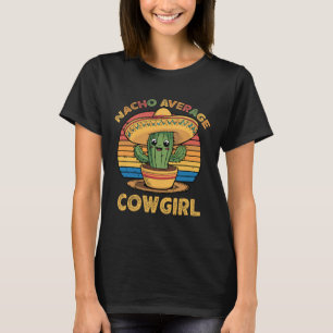 Camiseta Nacho Média Cowgirl Mexicana Cinco De Mayo Engraça