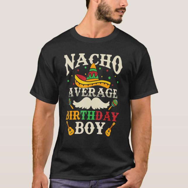 Camiseta Nacho Média de Aniversário Boys (Frente)