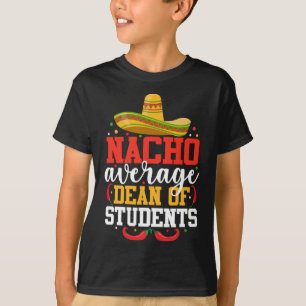 Camiseta Nacho Média Dean De Estudantes Cinco De Mães Mexic