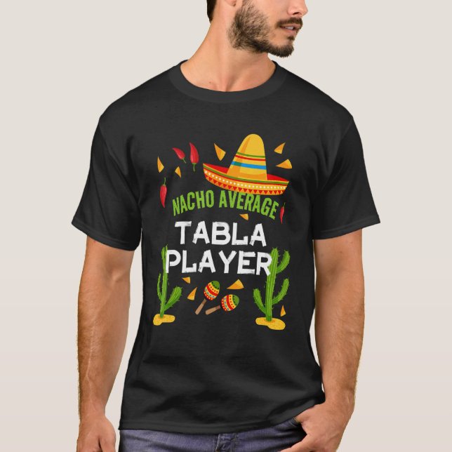 Camiseta Nacho Média dos Jogadores de Mesa Cinco De Mayo (Frente)