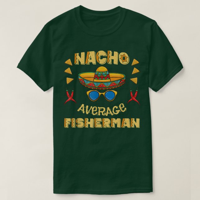 Camiseta Nacho Média dos Pescadores Cinco De Mayo (Frente do Design)