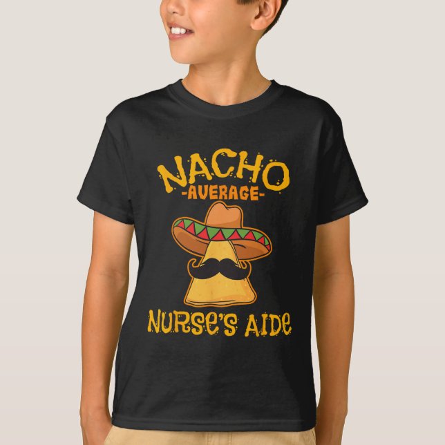 Camiseta Nacho Média Enfermeira Aide Cinco De Mayo Mexico (Frente)