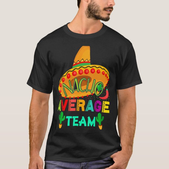 Camiseta Nacho Média Equipe Cinco de Mayo Partido Mexicano (Frente)