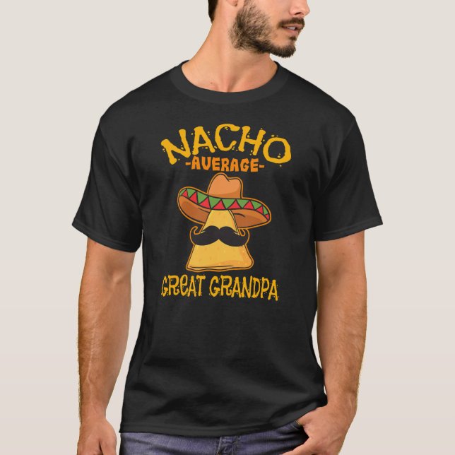 Camiseta Nacho Média Excelente Avô Avô Cinco de (Frente)