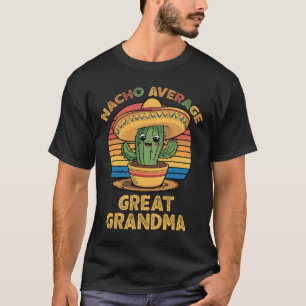 Camiseta Nacho Média Excelente Vovó Correspondente aos Cinc