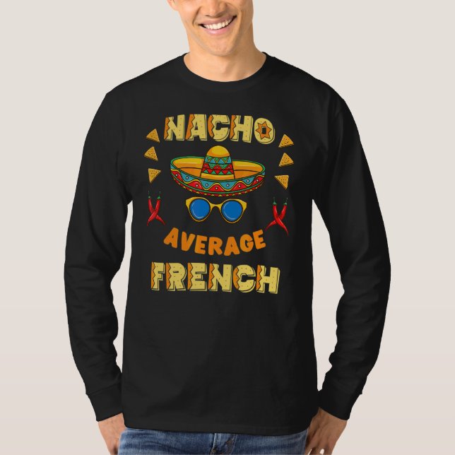 Camiseta Nacho Média Francesa Cinco De Mayo (Frente)