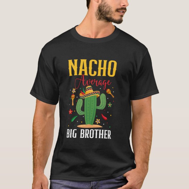 Camiseta Nacho Média Grande Irmão Cinco de Mayo Engraçado M (Frente)