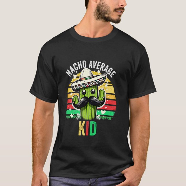 Camiseta Nacho Média KID Mexicano Cinco De Mayo (Frente)