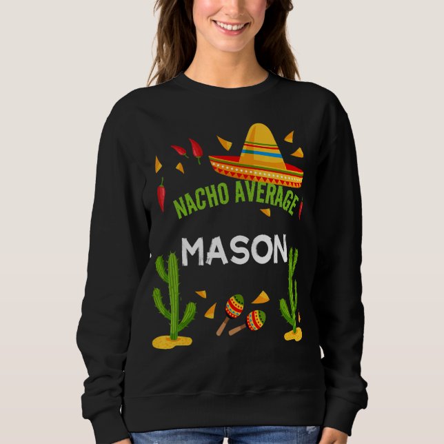 Camiseta Nacho Média Mason Cinco De Mayo (Frente)
