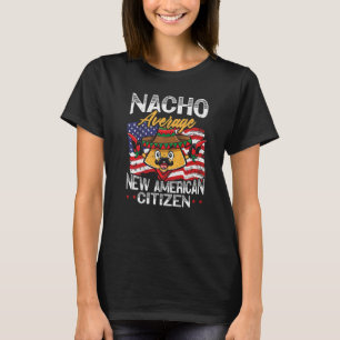 Camiseta Nacho Média Novo Cidadão Americano Constituição do