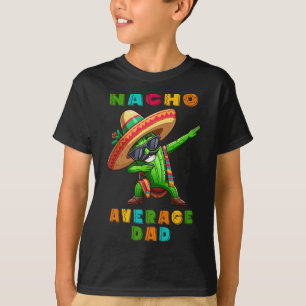 Camiseta Nacho Média Pai Cinco De Mayo Cactus Boy Mexicano