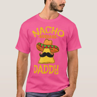 Camiseta Nacho Média Pai Mexicano Prato Cinco De M