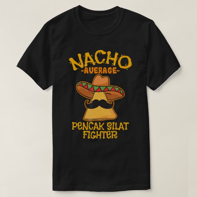 Camiseta Nacho Média Pencak Silat Fighter Cinco de Mayo M (Frente do Design)