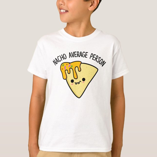 Camiseta Nacho Média Pessoa Engraçada Comida (Frente)