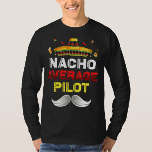 Camiseta Nacho Média Piloto Gnome Funny Cinco De Mayo Mexi