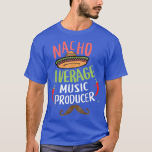 Camiseta Nacho Média Produtor Musical Sombrero Beard Cinco
