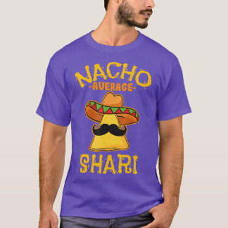 Camiseta Nacho Média Shari Personalizado Nome Funny Taco